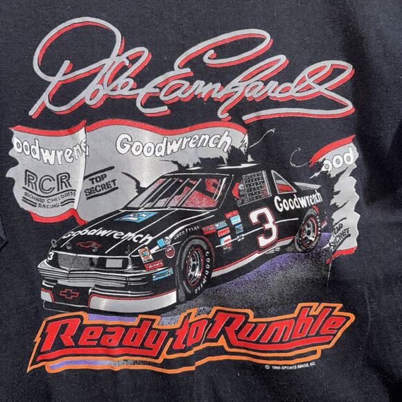 Vintage 1989 Dale Earnhardt Sr Ready To Rumble Shirt Size Large - Picture 2 of 6